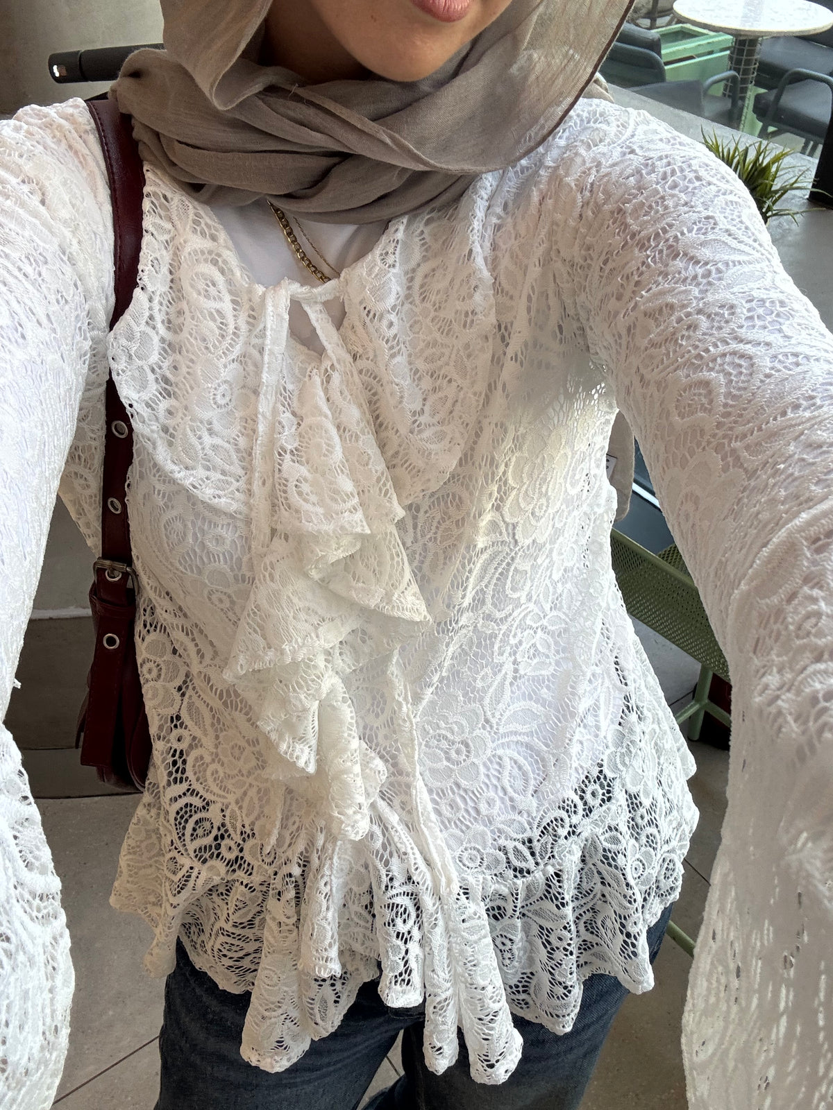 The lace top