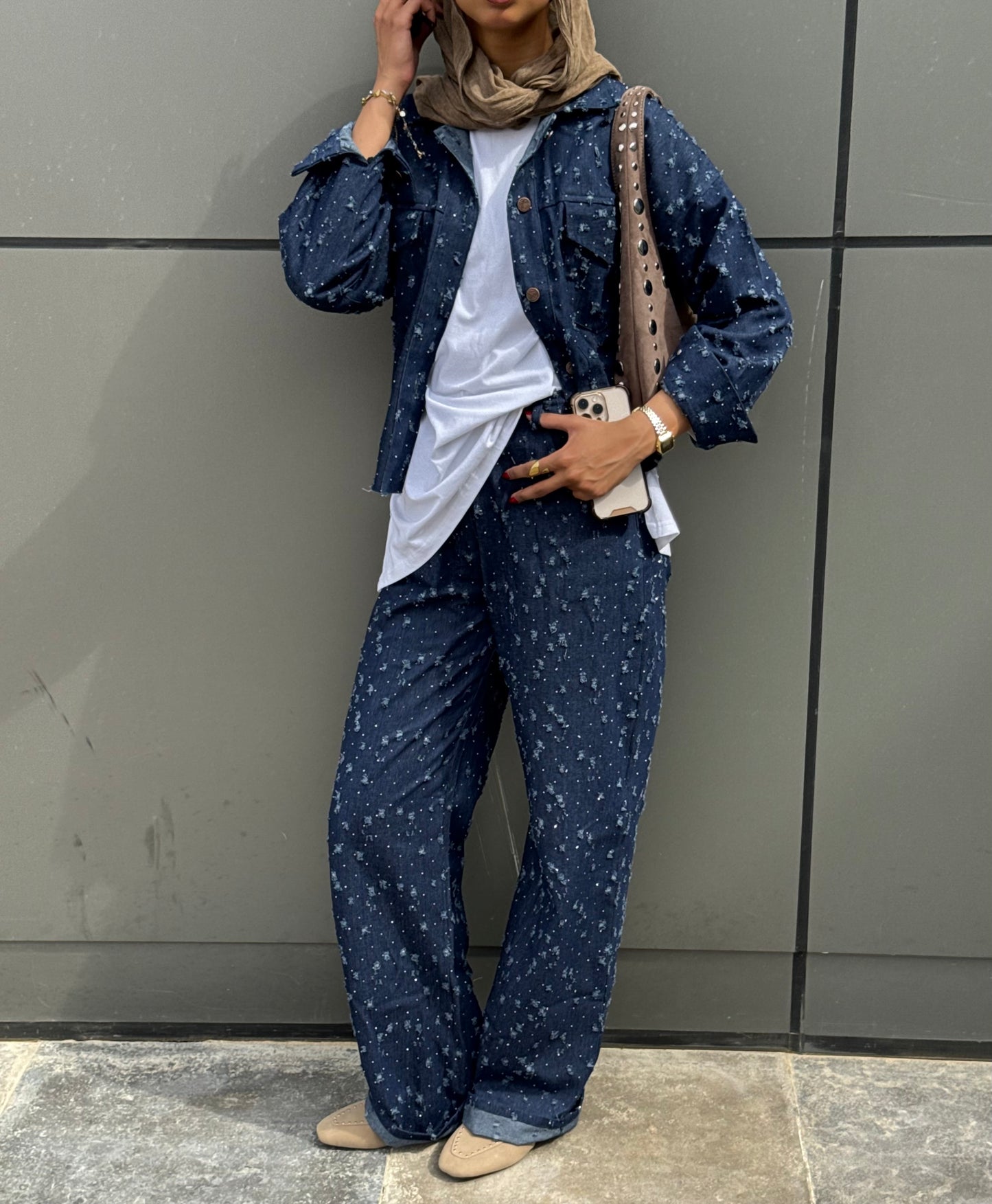 Bedazzled Behavior Denim Blue