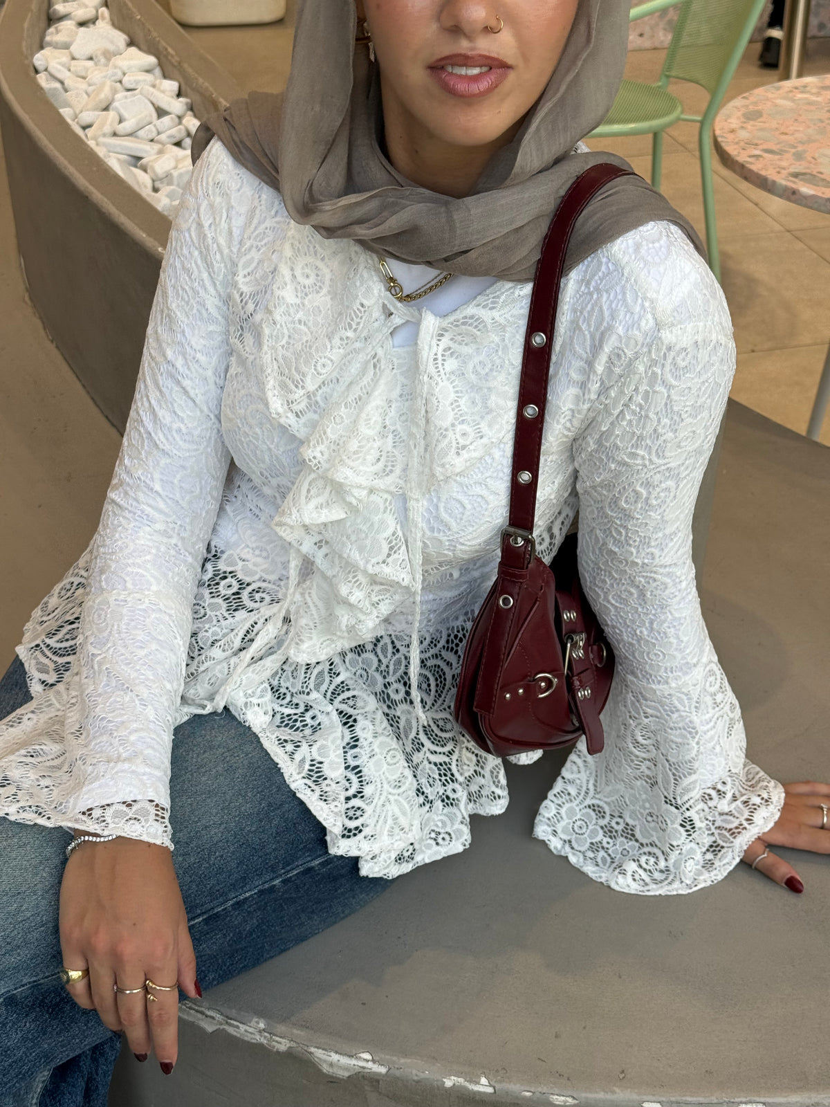 The lace top