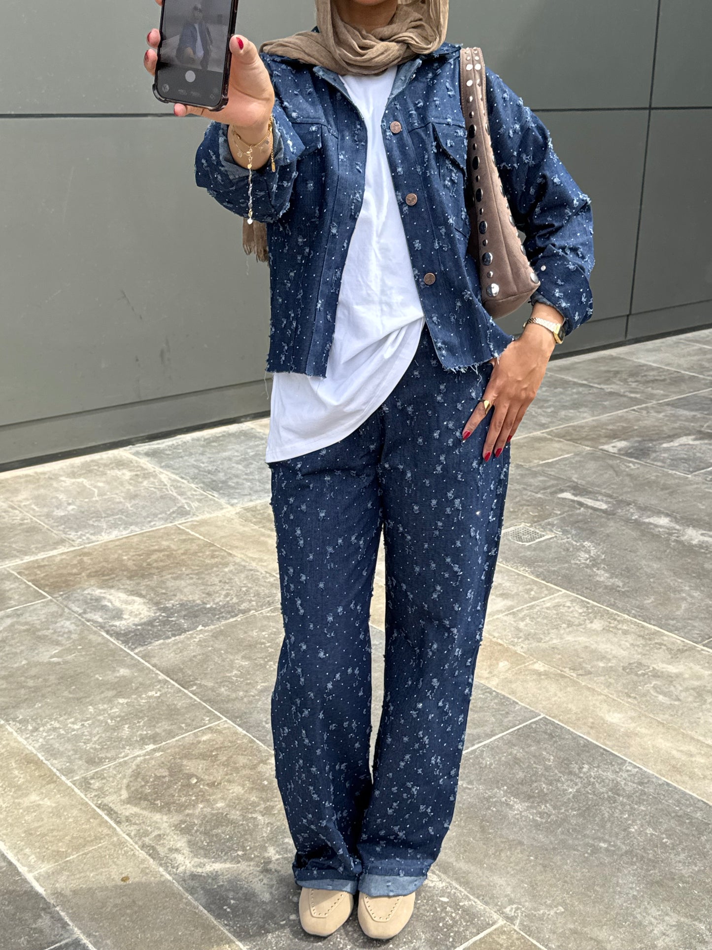 Bedazzled Behavior Denim Blue