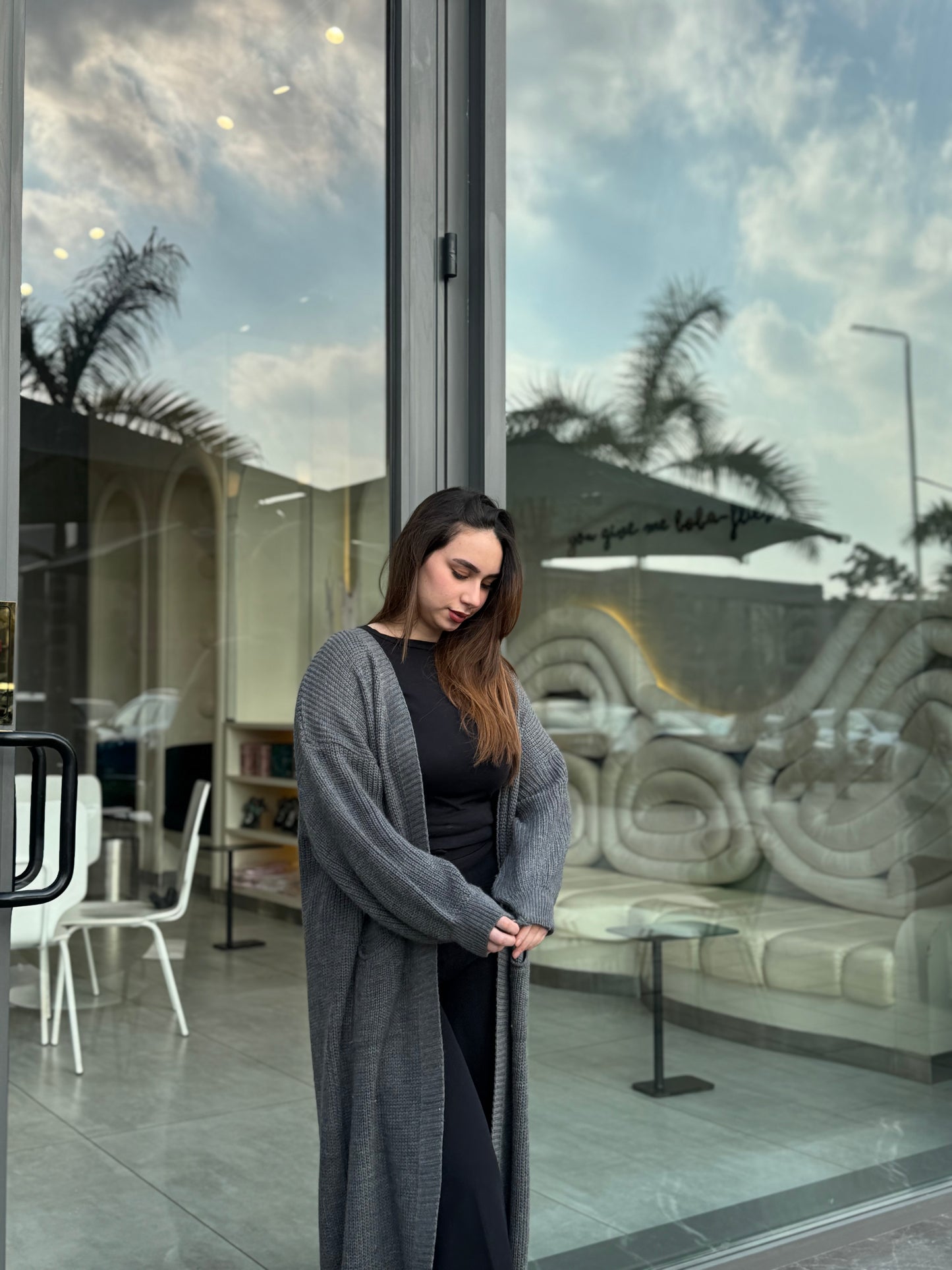 The knit cardigan - in Dawn